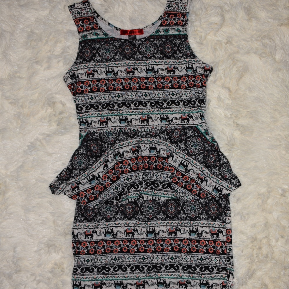 Tight Mini Peplum Dress